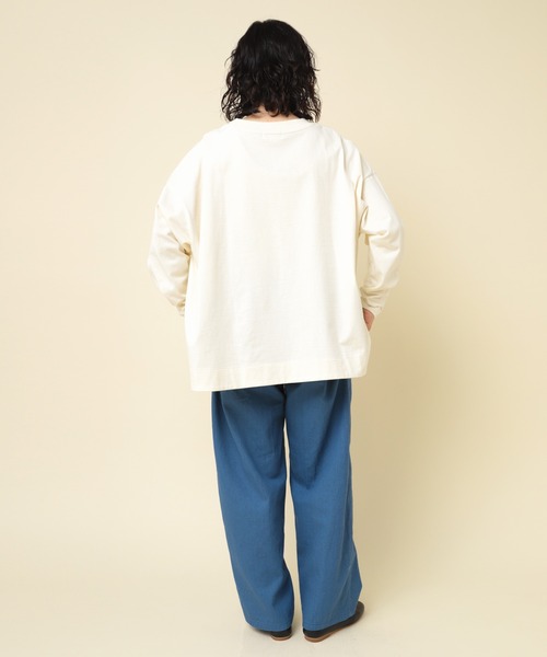 RNA-N(アールエヌエーエヌ)の「M2291 プレーティングBIGプルオーバー(Tシャツ/カットソー・レディース・ホワイト系その他/ブラック系その他/グレイッシュブルー・MEDIUM)」の14枚目の写真