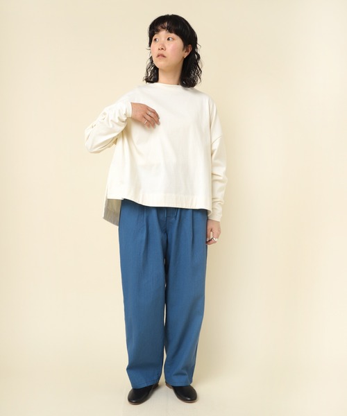 RNA-N(アールエヌエーエヌ)の「M2291 プレーティングBIGプルオーバー(Tシャツ/カットソー・レディース・ホワイト系その他/ブラック系その他/グレイッシュブルー・MEDIUM)」の12枚目の写真