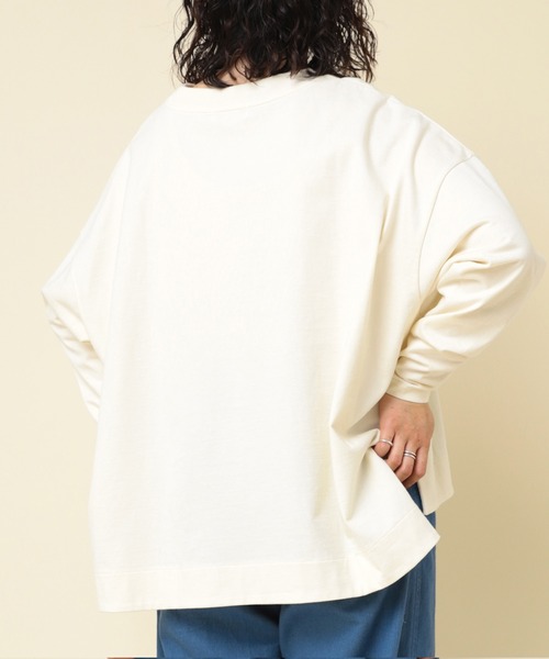 RNA-N(アールエヌエーエヌ)の「M2291 プレーティングBIGプルオーバー(Tシャツ/カットソー・レディース・ホワイト系その他/ブラック系その他/グレイッシュブルー・MEDIUM)」の10枚目の写真