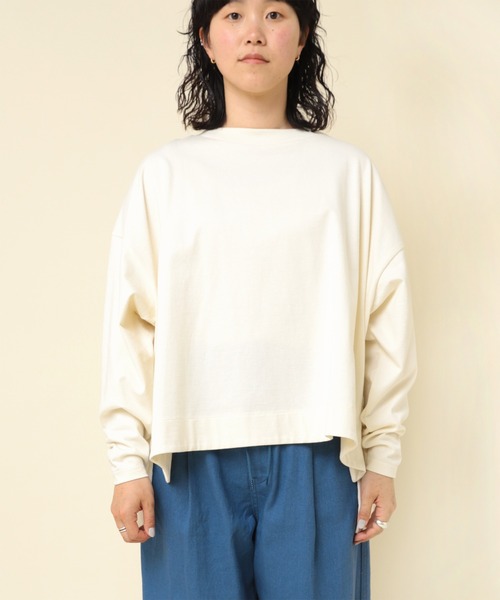 RNA-N(アールエヌエーエヌ)の「M2291 プレーティングBIGプルオーバー(Tシャツ/カットソー・レディース・ホワイト系その他/ブラック系その他/グレイッシュブルー・MEDIUM)」の6枚目の写真