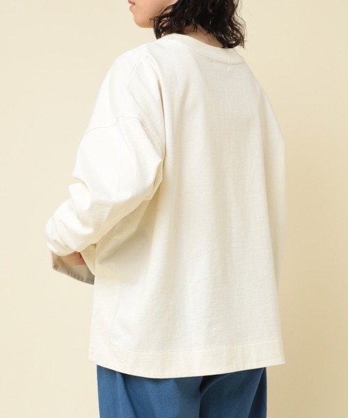RNA-N(アールエヌエーエヌ)の「M2291 プレーティングBIGプルオーバー(Tシャツ/カットソー・レディース・ホワイト系その他/ブラック系その他/グレイッシュブルー・MEDIUM)」の9枚目の写真