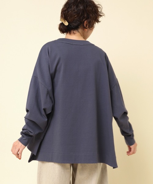 RNA-N(アールエヌエーエヌ)の「M2291 プレーティングBIGプルオーバー(Tシャツ/カットソー・レディース・ホワイト系その他/ブラック系その他/グレイッシュブルー・MEDIUM)」の22枚目の写真