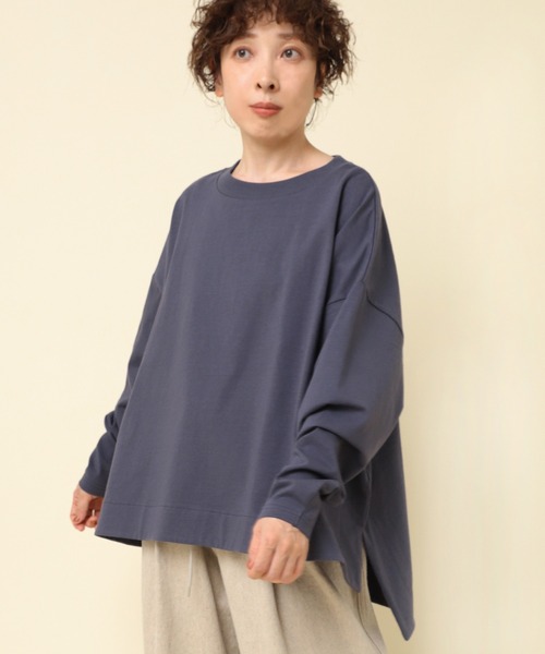 RNA-N(アールエヌエーエヌ)の「M2291 プレーティングBIGプルオーバー(Tシャツ/カットソー・レディース・ホワイト系その他/ブラック系その他/グレイッシュブルー・MEDIUM)」の21枚目の写真