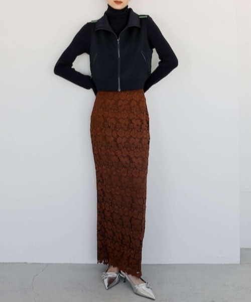 Katrin TOKYO(カトリーントーキョー)の「compact jersey vest(ベスト・レディース・アイボリー/ネイビー・FREE/XS)」の2枚目の写真