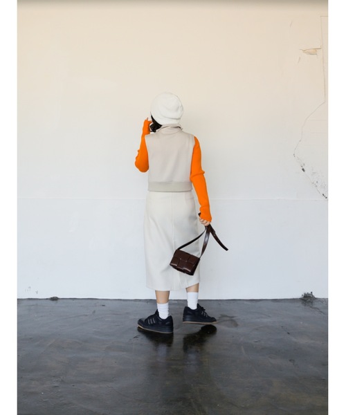 Katrin TOKYO(カトリーントーキョー)の「compact jersey vest(ベスト・レディース・アイボリー/ネイビー・FREE/XS)」の10枚目の写真