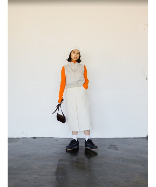 Katrin TOKYO(カトリーントーキョー)の「compact jersey vest(ベスト・レディース・アイボリー/ネイビー・FREE/XS)」の12枚目の写真