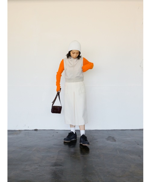Katrin TOKYO(カトリーントーキョー)の「compact jersey vest(ベスト・レディース・アイボリー/ネイビー・FREE/XS)」の13枚目の写真