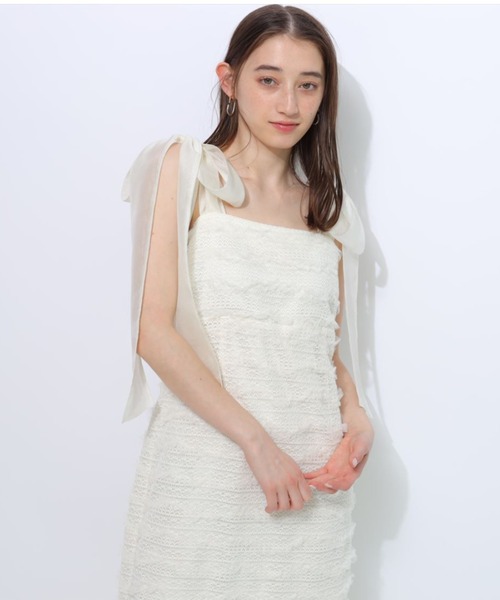 Rirandture（リランドチュール）の「ショルダーリボンフリルワンピース