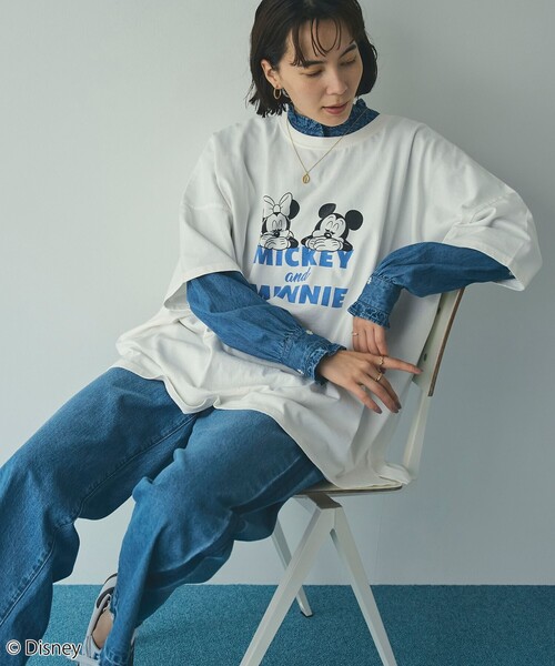 Disney(ディズニー)の「coen限定/Disney(ディズニー)アソートプリントビッグTシャツ(Tシャツ/カットソー・レディース・その他3/グレー/その他2/その他1/オフホワイト/その他4・L/M)」の10枚目の写真