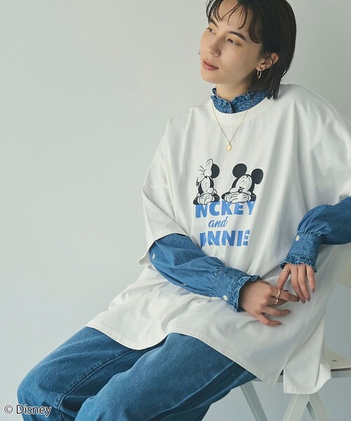 Disney(ディズニー)の「coen限定/Disney(ディズニー)アソートプリントビッグTシャツ(Tシャツ/カットソー・レディース・その他3/グレー/その他2/その他1/オフホワイト/その他4・L/M)」の12枚目の写真