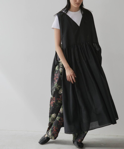 Libra Cue(リブラ キュー)の「サイドリボンジレワンピース(ワンピース・レディース・ブラック/ホワイト・FREE)」の20枚目の写真