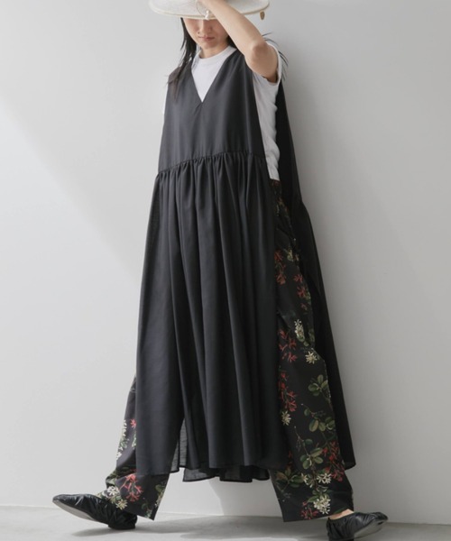 Libra Cue(リブラ キュー)の「サイドリボンジレワンピース(ワンピース・レディース・ブラック/ホワイト・FREE)」の21枚目の写真