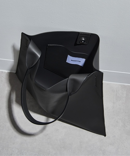 MAISON CLUB（メゾンクラブ）の「【MAISON CLUB】one handle bag ワンハンドルトートバッグ（トートバッグ・メンズ・ブラウン/ブラック/グレー・FREE）」の12枚目の写真