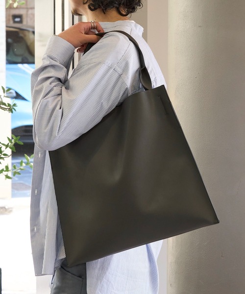 MAISON CLUB（メゾンクラブ）の「【MAISON CLUB】one handle bag ワンハンドルトートバッグ（トートバッグ・メンズ・ブラウン/ブラック/グレー・FREE）」の22枚目の写真