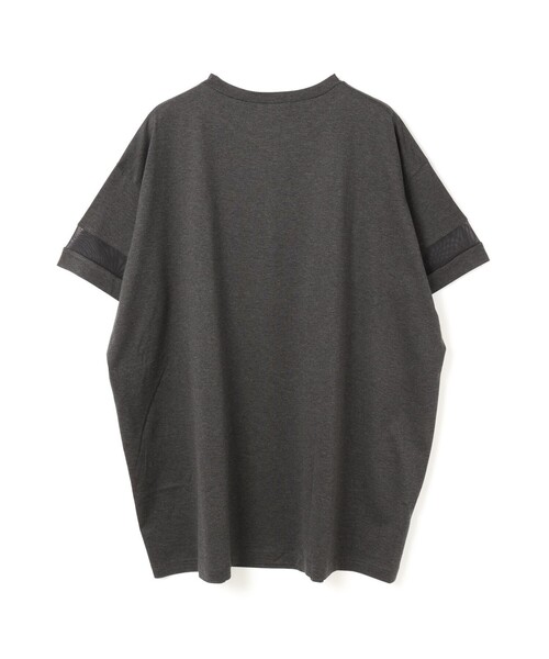 mizuiroind(ミズイロインド)の「mizuiro ind メッシュスリーブチュニックワンピース(チュニック・レディース・ブラック/オフホワイト/チャコールグレー/ネイビー・FREE)」の13枚目の写真