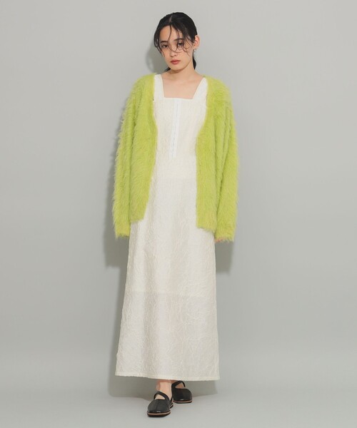 Ray BEAMS（レイビームス）の「カットアウト ビスチェ ワンピース（ワンピース・レディース・ホワイト系その他6/ブラック・0/1）」の3枚目の写真