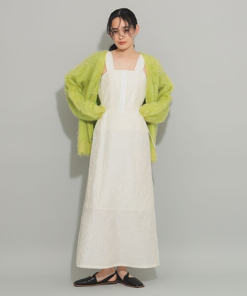 Ray BEAMS（レイビームス）の「カットアウト ビスチェ ワンピース（ワンピース・レディース・ホワイト系その他6/ブラック・0/1）」の5枚目の写真