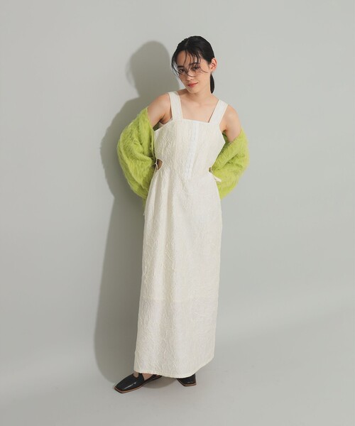 Ray BEAMS（レイビームス）の「カットアウト ビスチェ ワンピース（ワンピース・レディース・ホワイト系その他6/ブラック・0/1）」の11枚目の写真