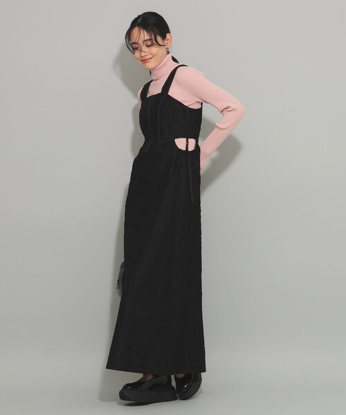 Ray BEAMS（レイビームス）の「カットアウト ビスチェ ワンピース（ワンピース・レディース・ホワイト系その他6/ブラック・0/1）」の12枚目の写真