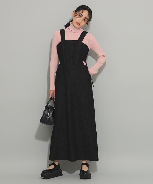 Ray BEAMS（レイビームス）の「カットアウト ビスチェ ワンピース（ワンピース・レディース・ホワイト系その他6/ブラック・0/1）」の13枚目の写真