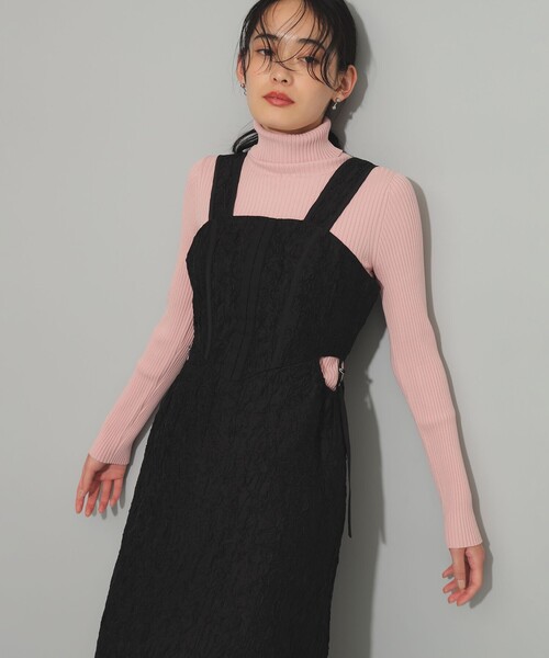 Ray BEAMS（レイビームス）の「カットアウト ビスチェ ワンピース（ワンピース・レディース・ホワイト系その他6/ブラック・0/1）」の17枚目の写真