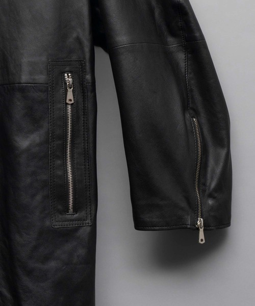 UNISEX》Sheep Leather Prime-Over Ulster Coat/シープレザープライム