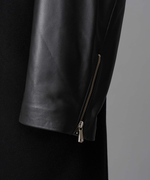UNISEX》Sheep Leather Prime-Over Ulster Coat/シープレザープライム