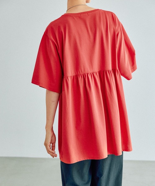 yu様Tシャツセット LEPSIM（レプシィム）の「切り替えギャザーチュニック 132287（T