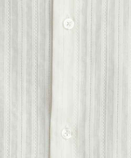 THE SHOP TK （ザ ショップ ティーケー ）の「◆コットンレース長袖シャツ（シャツ/ブラウス・メンズ・ブラック/オフホワイト・04/03/02/01）」の10枚目の写真