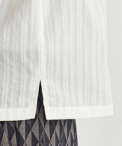 THE SHOP TK （ザ ショップ ティーケー ）の「◆コットンレース長袖シャツ（シャツ/ブラウス・メンズ・ブラック/オフホワイト・04/03/02/01）」の17枚目の写真