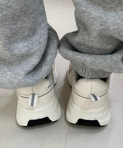 Teem Store（チームストア）の「厚底 ボリュームソール ダッドスニーカー（スニーカー・レディース・ホワイト/シルバー・38/36/40）」の12枚目の写真