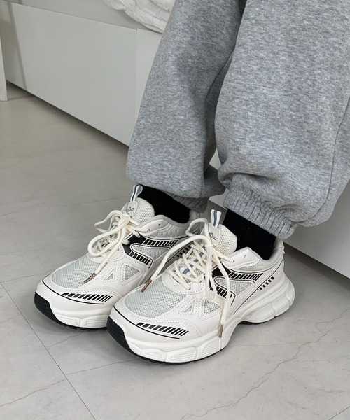 Teem Store（チームストア）の「厚底 ボリュームソール ダッドスニーカー（スニーカー・レディース・ホワイト/シルバー・38/36/40）」の15枚目の写真