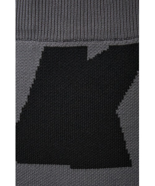 AZUL by moussy(アズールバイマウジー)の「ジオメトリックパターンジャガードニットスカート(スカート・レディース・ブラック系その他/グレー系その他・SMALL/MEDIUM)」の3枚目の写真
