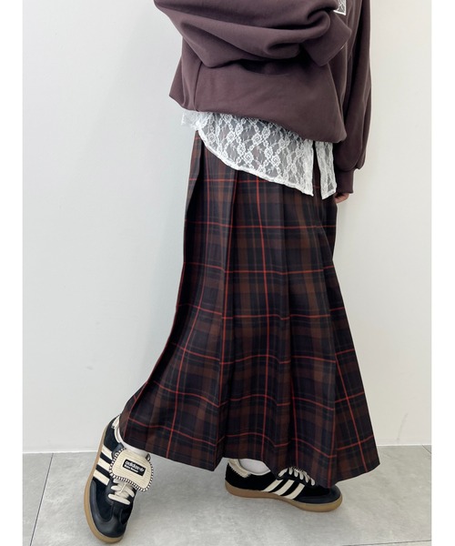 セール】先染めチェックロングスカート（スカート）｜WC（ダブル シー  