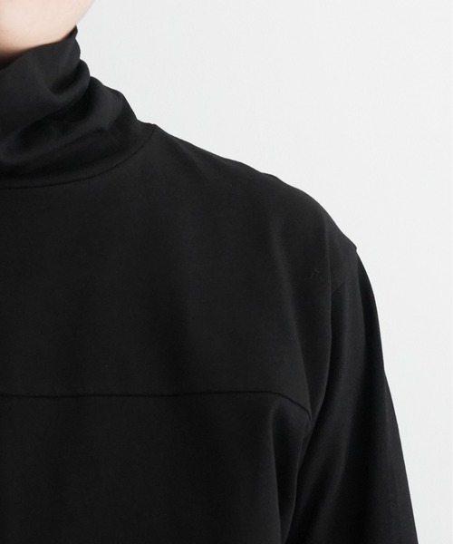 PHINGERIN（フィンガリン）の「PHINGERIN PANEL NECK L/S TEE（Tシャツ/カットソー・メンズ・ブラック/ホワイト・SMALL/MEDIUM）」の9枚目の写真