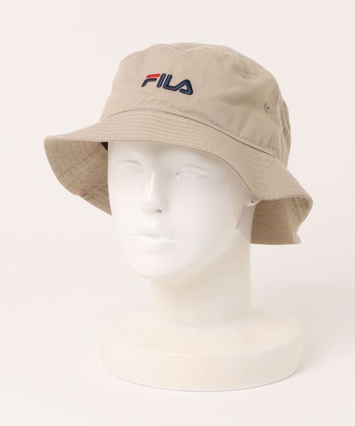 FILA（フィラ）の「【FILA/フィラ】ツイルバケットハット 117113702（ハット・メンズ・ブラック/ホワイト/ベージュ・FREE）」の3枚目の写真