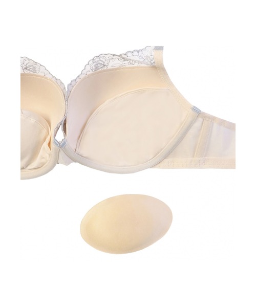 AMOSTYLE BY Triumph(アモスタイルバイトリンプ)の「アモスタイル ホープブラ ライト ローズアート【B,C,Dカップ】 AMST1484 WHU JX(ブラジャー・レディース・ベージュ/ブルー/ピンク・B65/B70/B75/C65/C70/C75/D65/D70/D75)」の15枚目の写真