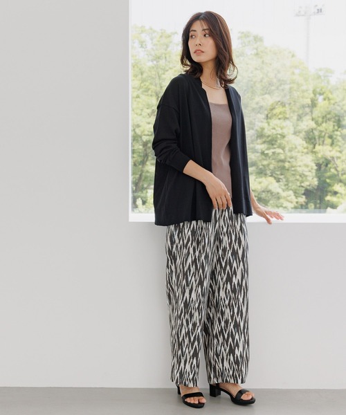 Elura(エルーラ)の「サマープロテクトミドルカーディガン/144236(カーディガン/ボレロ・レディース・ブラウン系その他/ブラック/ライトグレー・FREE)」の4枚目の写真