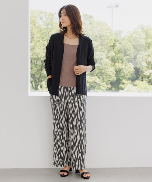 Elura(エルーラ)の「サマープロテクトミドルカーディガン/144236(カーディガン/ボレロ・レディース・ブラウン系その他/ブラック/ライトグレー・FREE)」の7枚目の写真