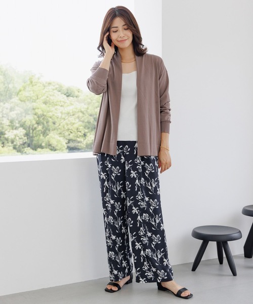 Elura(エルーラ)の「サマープロテクトミドルカーディガン/144236(カーディガン/ボレロ・レディース・ブラウン系その他/ブラック/ライトグレー・FREE)」の13枚目の写真