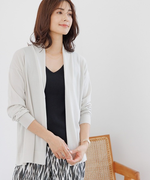 Elura(エルーラ)の「サマープロテクトミドルカーディガン/144236(カーディガン/ボレロ・レディース・ブラウン系その他/ブラック/ライトグレー・FREE)」の17枚目の写真