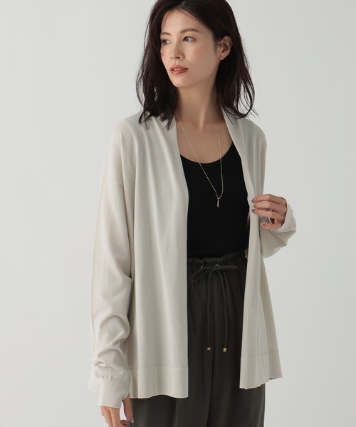 Elura(エルーラ)の「サマープロテクトミドルカーディガン/144236(カーディガン/ボレロ・レディース・ブラウン系その他/ブラック/ライトグレー・FREE)」の20枚目の写真