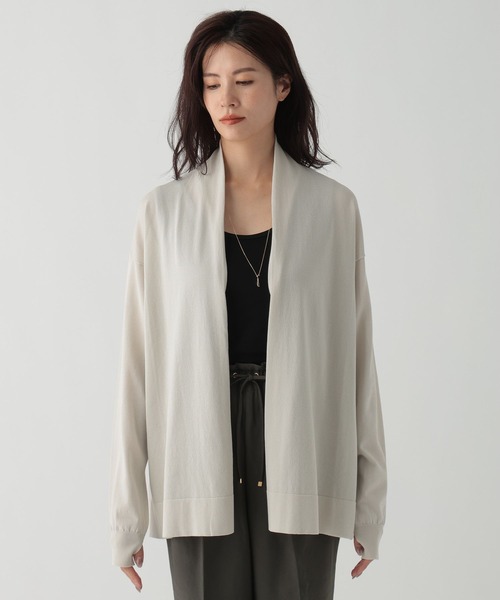 Elura(エルーラ)の「サマープロテクトミドルカーディガン/144236(カーディガン/ボレロ・レディース・ブラウン系その他/ブラック/ライトグレー・FREE)」の21枚目の写真