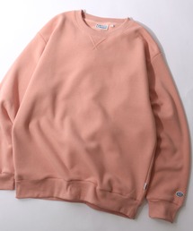 THIRD MAGAZINE ビッグロゴ刺繍スウェット　ピンク　スウェット　刺繍 Riberry トレーナー スウェット 花柄刺繍スウェットトレーナー