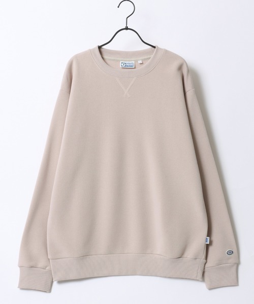 DISCUS（ディスカス）の「DISCUS/ディスカス 別注 オーバーサイズ 裏起毛 ロゴワッペン刺繍 トレーナー スウェット レディース メンズ（スウェット・メンズ・ブルーグリーン/グレイッシュベージュ/ネイビー/オートミール/ブラック/グレー/ブルー/ブラウン/ピンク・M/LL/L）」の19枚目の写真