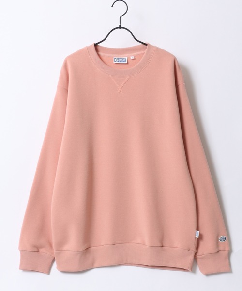 DISCUS（ディスカス）の「DISCUS/ディスカス 別注 オーバーサイズ 裏起毛 ロゴワッペン刺繍 トレーナー スウェット レディース メンズ（スウェット・メンズ・ブルーグリーン/グレイッシュベージュ/ネイビー/オートミール/ブラック/グレー/ブルー/ブラウン/ピンク・M/LL/L）」の22枚目の写真