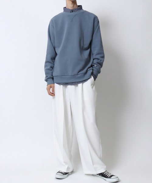 セール】DISCUS/ディスカス 別注 オーバーサイズ 裏起毛 ロゴワッペン