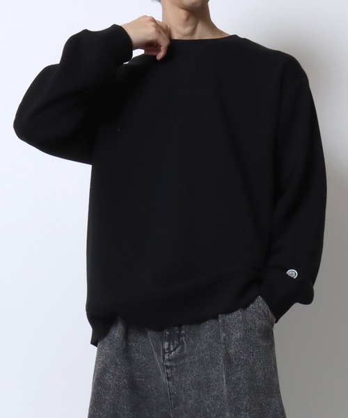 セール】DISCUS/ディスカス 別注 オーバーサイズ 裏起毛 ロゴワッペン