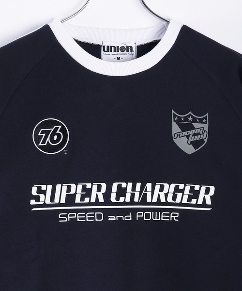 セール】76 ユニフォームデザイン 裏起毛 ラグラントレーナー