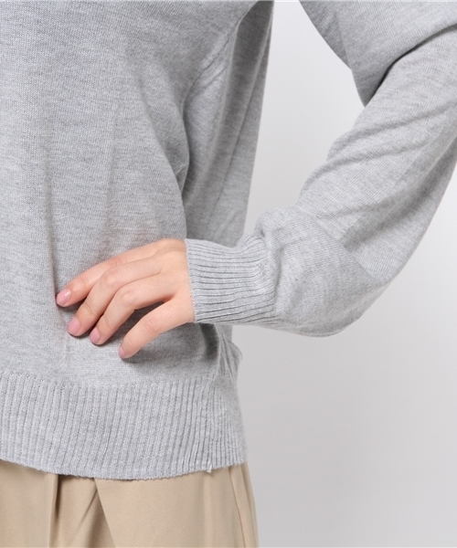 FREE'S MART（フリーズマート）の「度詰め天竺ボートネックプルオーバー（ニット/セーター・レディース・ピンク/ブラック/ホワイト/ライトグリーン/グレー・FREE）」の12枚目の写真